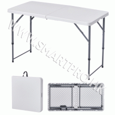 塑膠長方形摺檯-可調高度