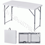 塑膠長方形摺檯-可調高度